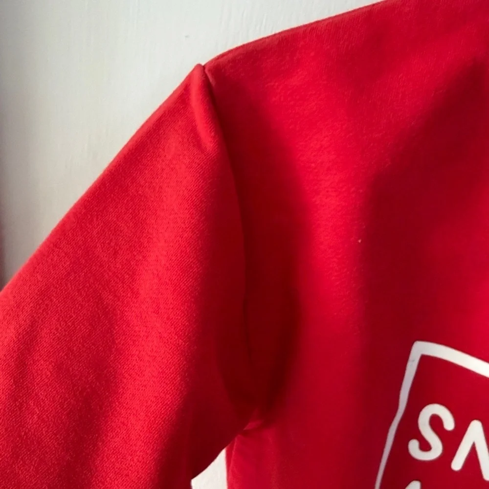 Red Kids Sweatshirt - Snacks Are My Love Language - Picture 4 of 6